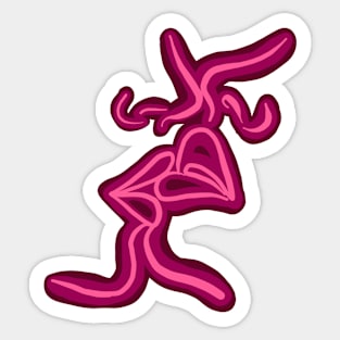 Neon Kiss - Plump Pink Sticker